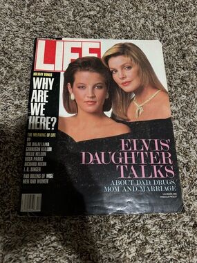 Priscilla and Lisa Marie Presley cover Life magazine December 1988 Elvis